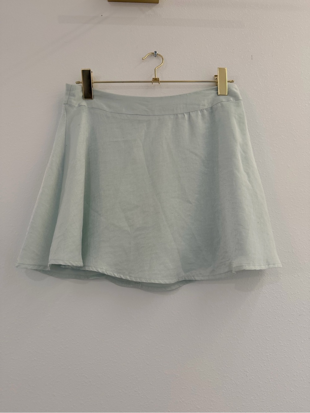 Forever 21 Light Mint Circle Skirt Lined Mini size large